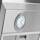 Coifa de Parede Fogatti Vidro Curvo Inox, Duto Slim, Depurador e Exaustor Com 3 Velocidades