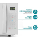 Microondas Philco PMO30B 28L 1100W Com Função Descongelar Rápido, Trava de Segurança e Display Digital