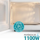 Microondas Philco PMO30B 28L 1100W Com Função Descongelar Rápido, Trava de Segurança e Display Digital