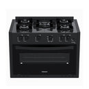 Fogão a Gás de Embutir Venax 5 Bocas Mesa de Vidro, Acendimento Automático, Forno 88,3L Bivolt