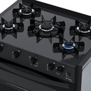 Fogão a Gás de Embutir Venax 5 Bocas Mesa de Vidro, Acendimento Automático, Forno 88,3L Bivolt