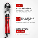 Escova Rotativa Mondial Infinity Keratin 1300w Bivolt, 2 Temperaturas e Jato de Ar Frio ERB-11-KR