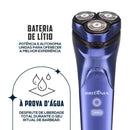 Barbeador Elétrico Britânia Bivolt À Prova D’Água, Recarregável, 3 Cabeças Flutuantes e 45 Lâminas Inox BBA07