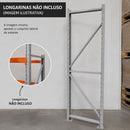 Par Lateral Porta Pallet MPP Suporta 250kg 2,00 x 0,60m Aço Cinza