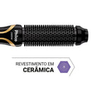 Escova Secadora Philco 1300W Bivolt, 4 em 1, Íon Tourmaline, Cerâmica, 38mm Com 3 Velocidades PES33A