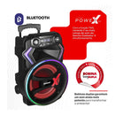 Caixa De Som Amplificada ACA 650 Gladiador X Amvox 650W RMS, Bluetooth 5.0, USB, AUX, LED Bivolt