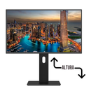 Monitor Fox 19,5" LED HD + 1600x900, 75Hz, 2ms HDMI, VGA, VESA, Ajuste de Altura e Inclinação Bivolt