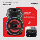 Caixa De Som Amplificada Amvox 950W RMS, 15", Bluetooth 5.0, TWS, LED, Bivolt ACA 950 Gladiador X