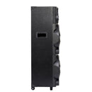 Caixa Som Amplificada Amvox 1400W RMS, 2 Woofers 10", Bluetooth, Karaokê, LED, AUX,  Bivolt Aca 1402