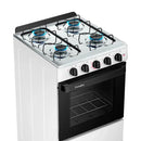 Fogão 4 Bocas Esmaltec Mesa Inox, Forno 50 Litros, Acendimento Manual e Grades Removíveis