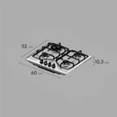 Cooktop 4 Bocas a Gás Electrolux Multi Chama, Trempes Ferro Fundido, Acendimento Automático Bivolt