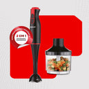 Mixer De Alimentos 400W Amvox, 2 Velocidades, 2 em 1, Processador, Copo 500ml, Lâminas Inox APR 400
