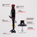 Mixer De Alimentos 400W Amvox, 2 Velocidades, 2 em 1, Processador, Copo 500ml, Lâminas Inox APR 400
