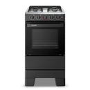 Fogão 4 Bocas Esmaltec Mesa Inox, Forno 50 Litros, Acendimento Manual e Grades Removíveis