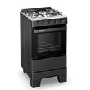 Fogão 4 Bocas Esmaltec Mesa Inox, Forno 50 Litros, Acendimento Manual e Grades Removíveis