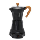 Cafeteira Elétrica Italiana Mallory Essenza 6 Xícaras, 280ml, Tampa Vidro e Desligamento Automático