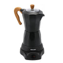 Cafeteira Elétrica Italiana Mallory Essenza 6 Xícaras, 280ml, Tampa Vidro e Desligamento Automático