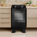 Fogão Mueller 4 Bocas Mesa de Vidro, Grades Ferro Fundido, Forno 48,1L Bivolt MFV4BF