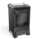 Fogão Mueller 4 Bocas, Acendimento Automático Total, Forno 48,1L Mesa Inox MFI4BB