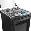Fogão Mueller 4 Bocas, Acendimento Automático Total, Forno 48,1L Mesa Inox MFI4BB