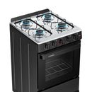 Fogão 4 Bocas Esmaltec Mesa Inox, Forno 50 Litros, Acendimento Manual e Grades Removíveis