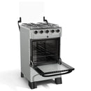 Fogão Mueller 4 Bocas, Acendimento Automático Total, Forno 48,1L Mesa Inox MFI4BB