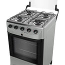 Fogão Mueller 4 Bocas, Acendimento Automático Total, Forno 48,1L Mesa Inox MFI4BB