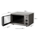 Forno Elétrico de Bancada Mueller 50 Litros Grill Dourador 1800W, Timer 120 Min, 260°C MFB50B