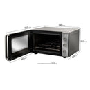Forno Elétrico de Bancada Mueller 50L Espelhado 1800W Com Grill, Timer 120min e 3 Modos Assar MFB50K