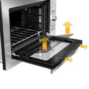 Forno Elétrico De Embutir Mueller Digital 50L Inox Espelhado Com Grill, Timer 120 Min e 1800W MFE50L