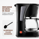 Cafeteira Elétrica Mondial Pratic 20 Xícaras, Jarra Vidro, Filtro Permanente e Base Com Aquecimento