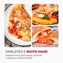 Omeleteira Elétrica Mondial Pratic Omelet II OM-04-RI Antiaderente 2 Omeletes