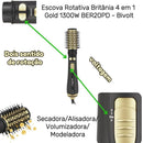 Escova Rotativa Britânia BER20PD 1300W, Bivolt, 4 em 1 Seca, Alisa, Modela, Dá Volume e 2 Velocidades