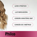 Cacheador Philco Intense Curves 55w Bivolt, 25mm, Cerâmica, Íons Tourmaline 220°C PEC15