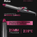 Cacheador Philco Intense Curves 55w Bivolt, 25mm, Cerâmica, Íons Tourmaline 220°C PEC15