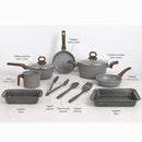 Conjunto de Panelas Neuhaus 10 Peças Smart Ceramic, Antiaderente com Utensílios Premium