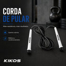 Corda de Pular Kikos Light 2,75m Ajustável, Silicone, Pegadores Anatômicos Para Exercícios Aeróbicos